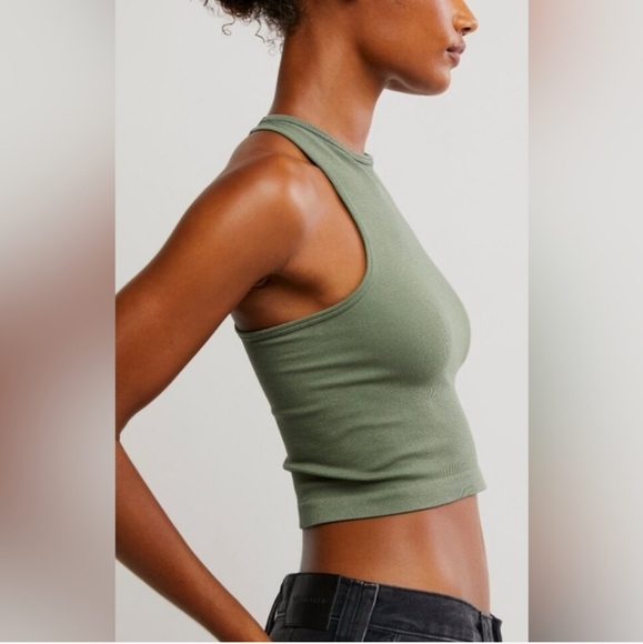 Free People Intamitely Hayley Racerback Brami - Green | Size XS/S - Picture 5 of 5